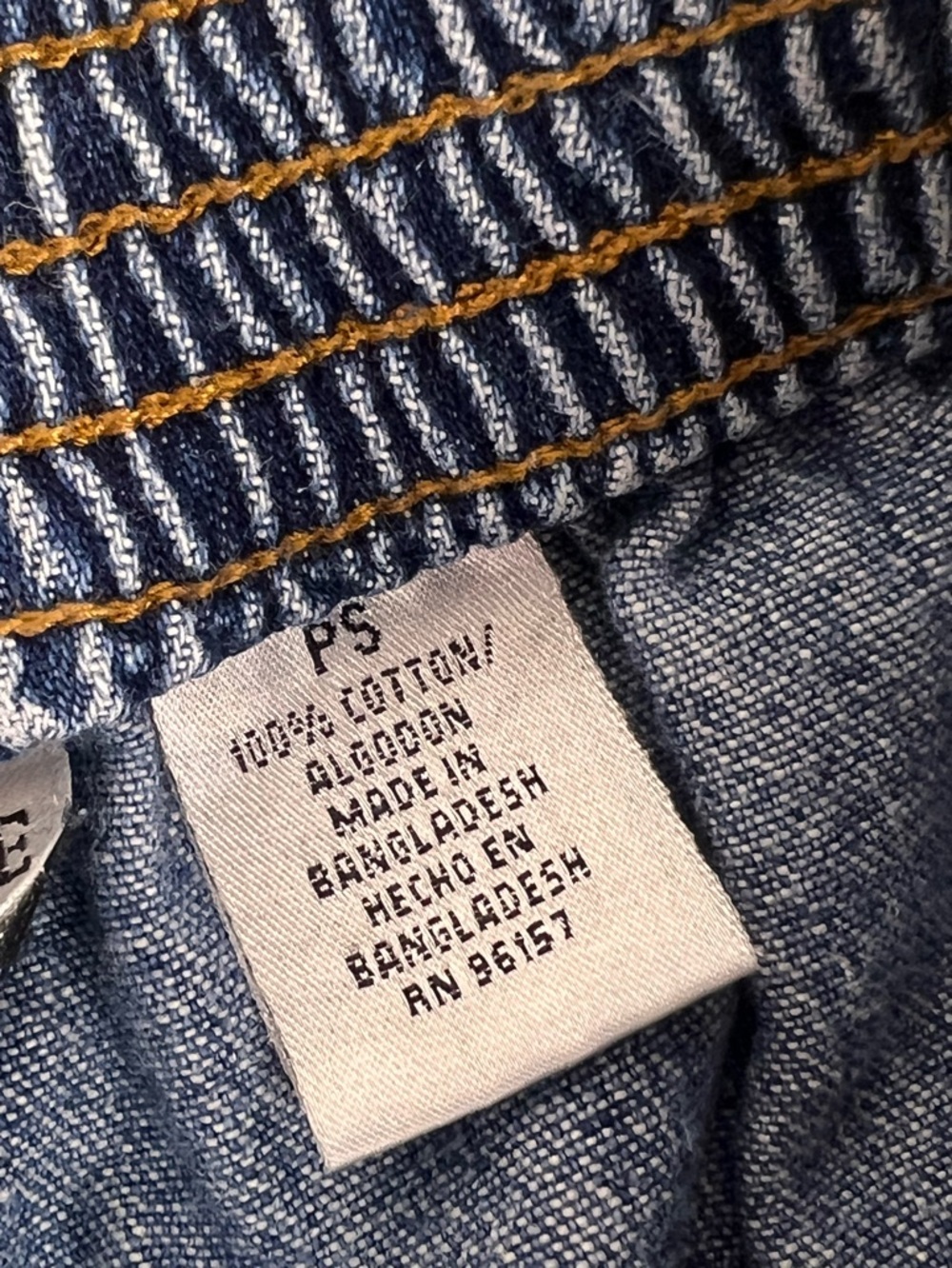 100% Cotton Petite Denim Jeans Pull On PS Petite Small Medium Blue Large Pocket - Picture 6 of 10
